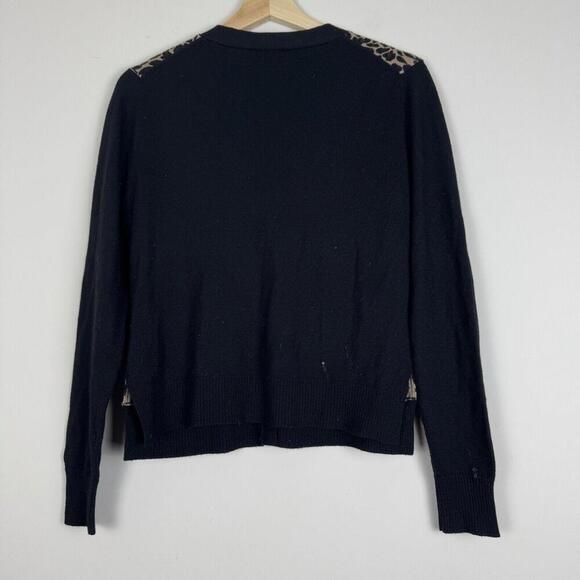 Vintage LL Bean Wool freeport Maine Made in USA Cardigan Sweater Med Cream - Picture 6 of 10